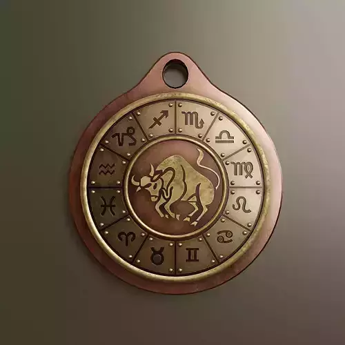 Zodiac sign  Taurus  2 Low-poly 3D model