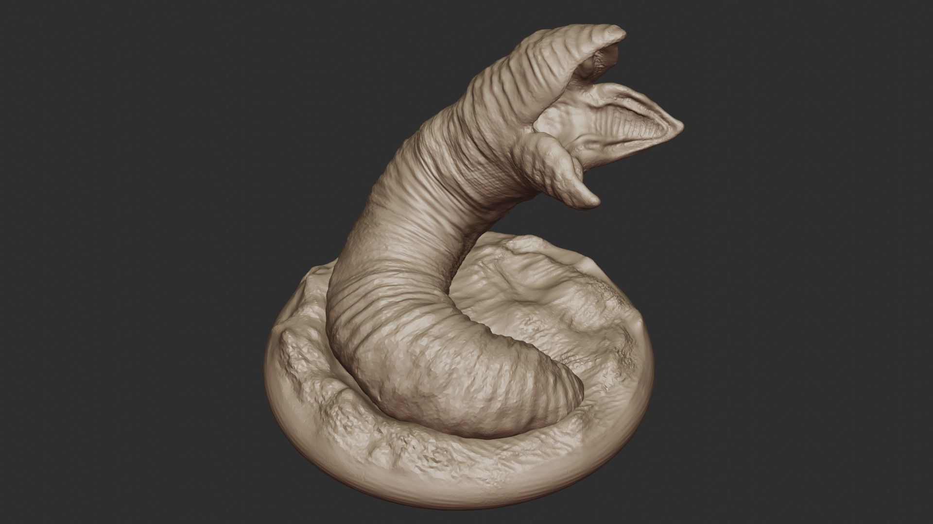 Dune Sandworm -Shai-Hulud- 3D model 3D model_2