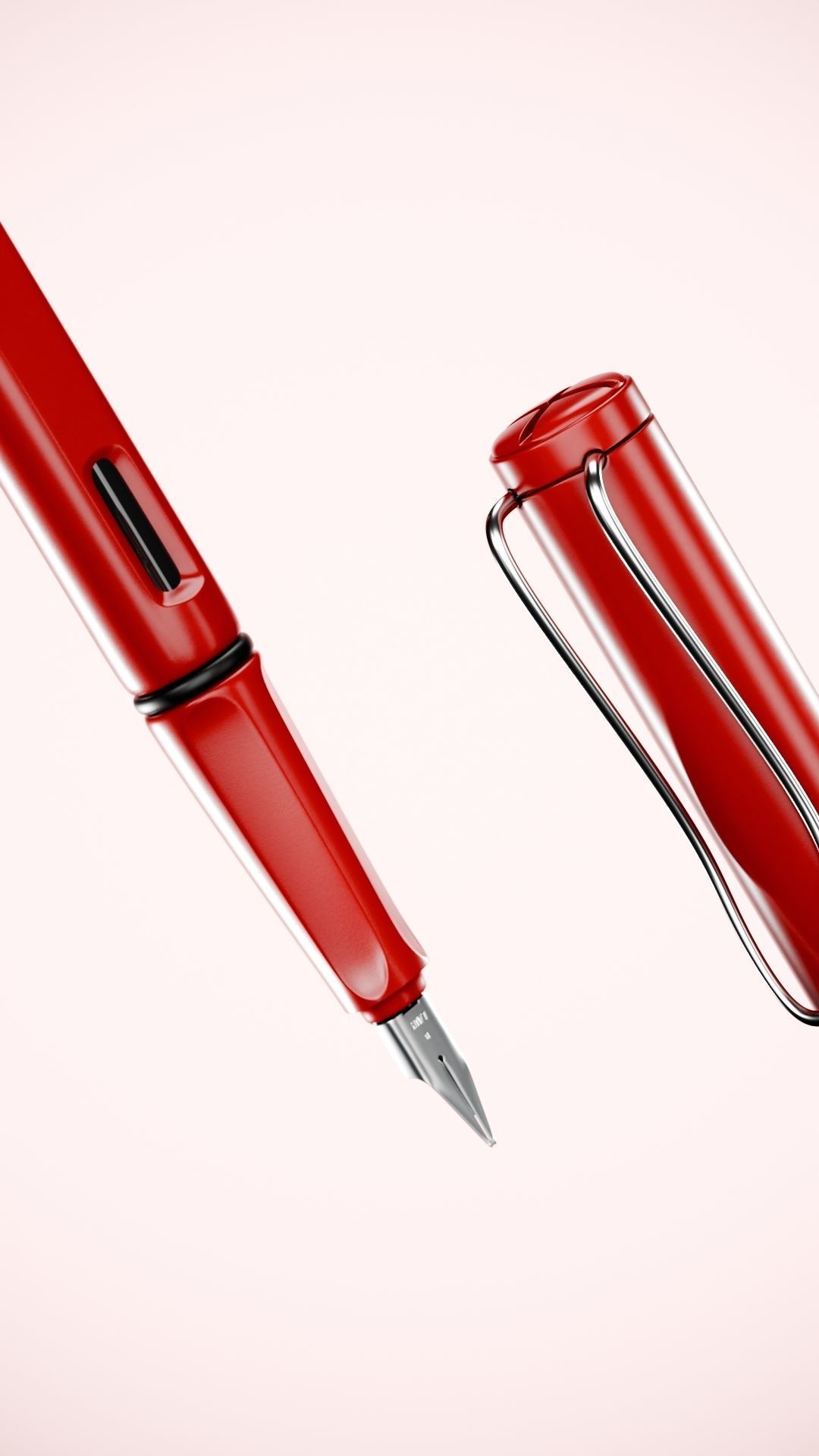 Lamy Safari Fountain Pen Low-poly 3D model_3