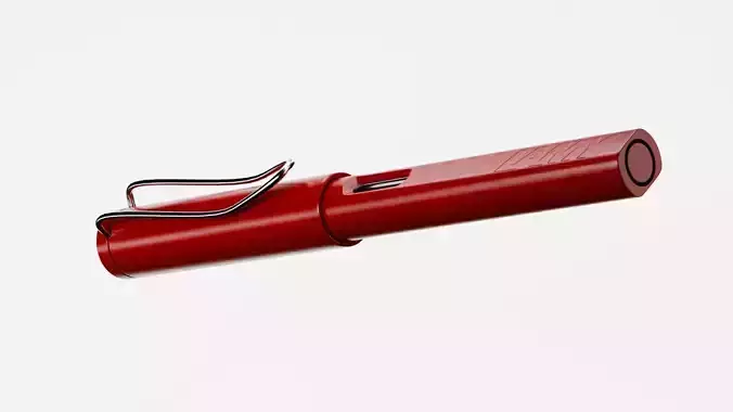 Lamy Safari Fountain Pen Low-poly 3D model