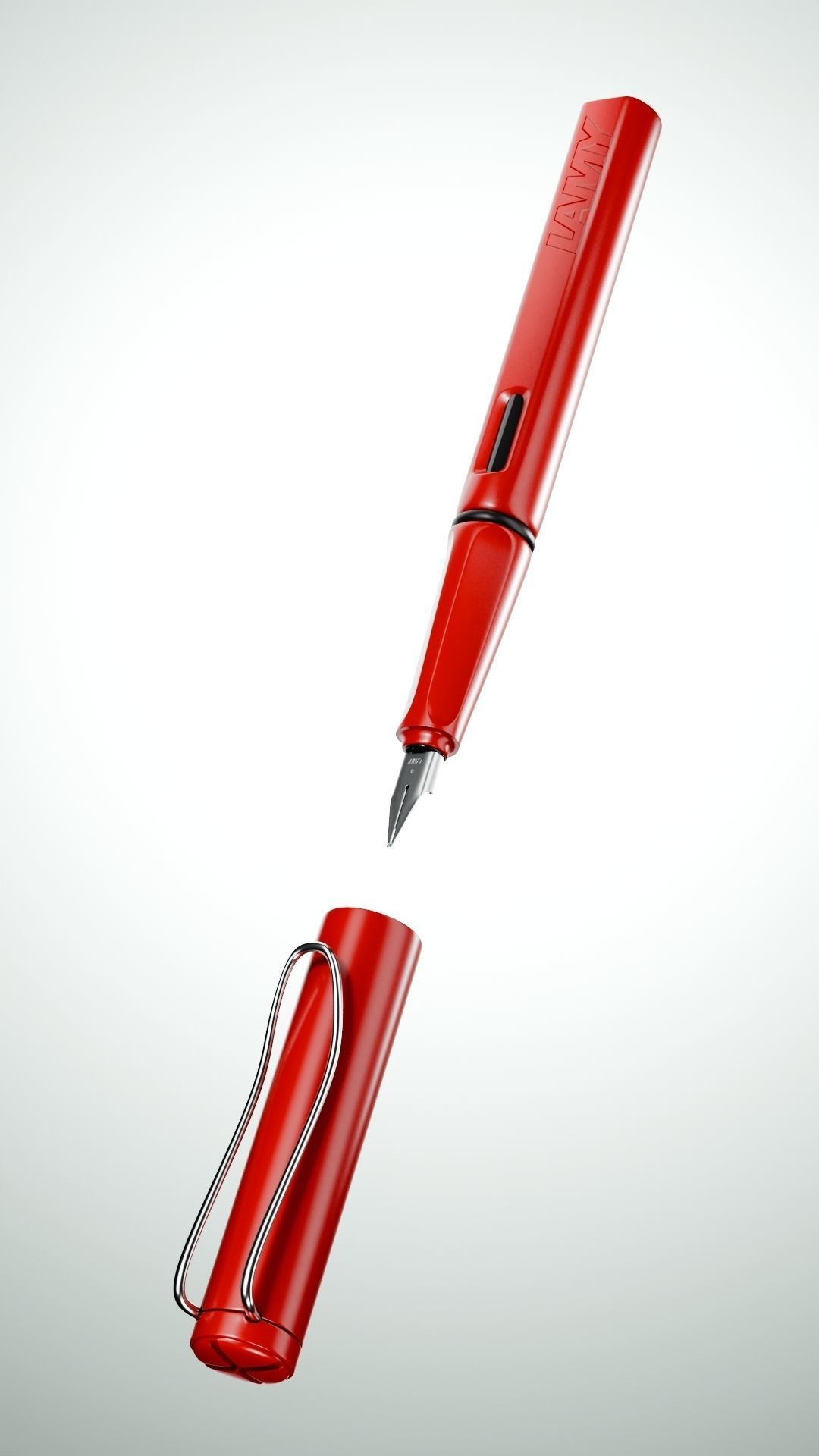 Lamy Safari Fountain Pen Low-poly 3D model_6