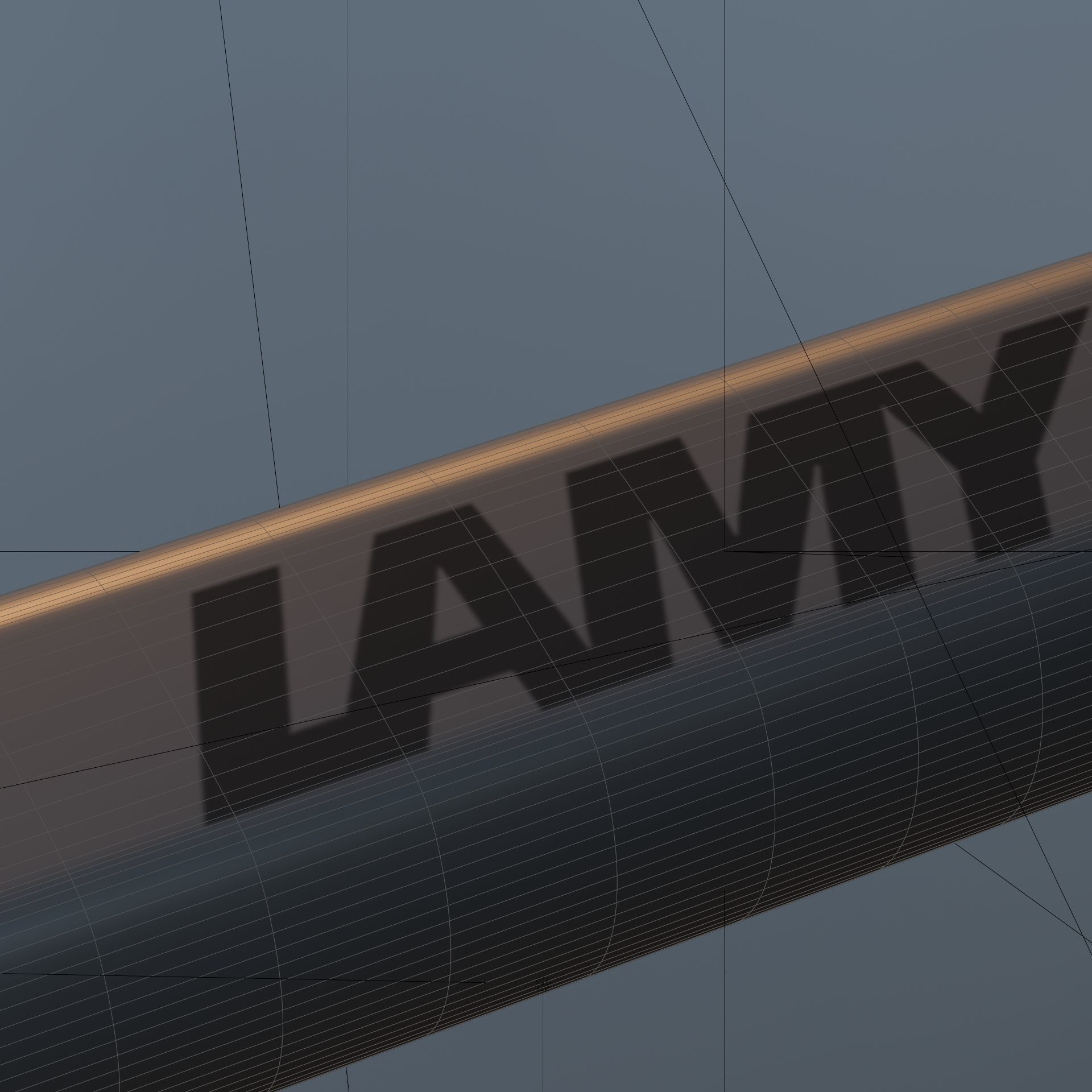 Lamy Safari Fountain Pen Low-poly 3D model_10