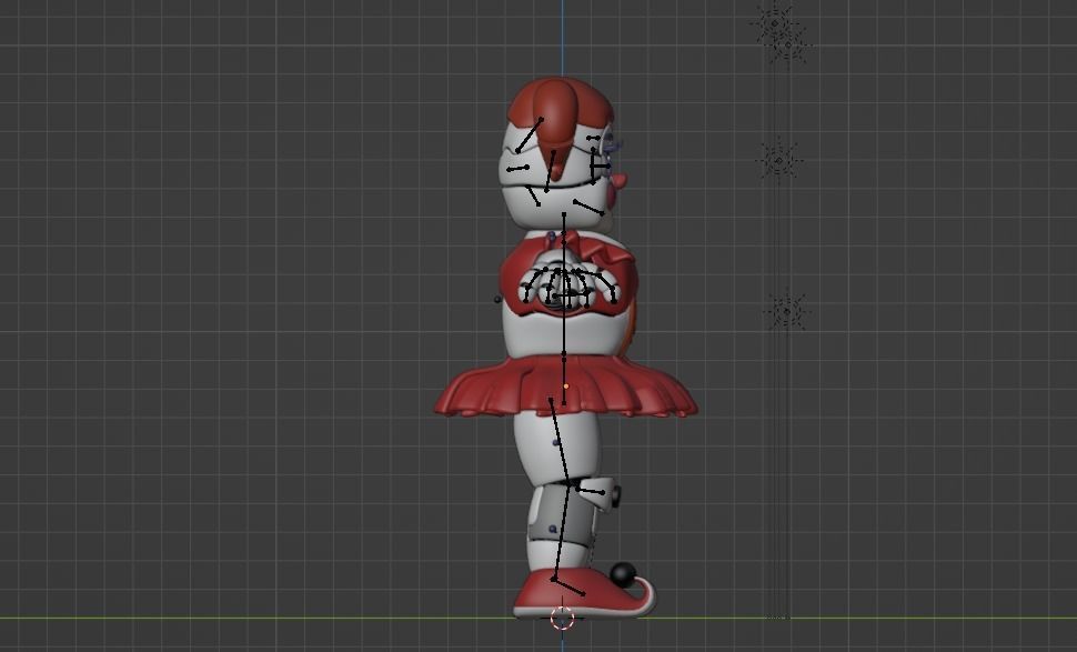Circus Baby - Sister Location Low-poly 3D model_7