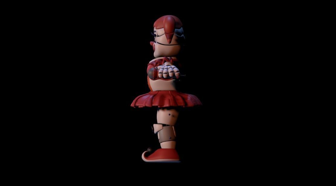 Circus Baby - Sister Location Low-poly 3D model_1