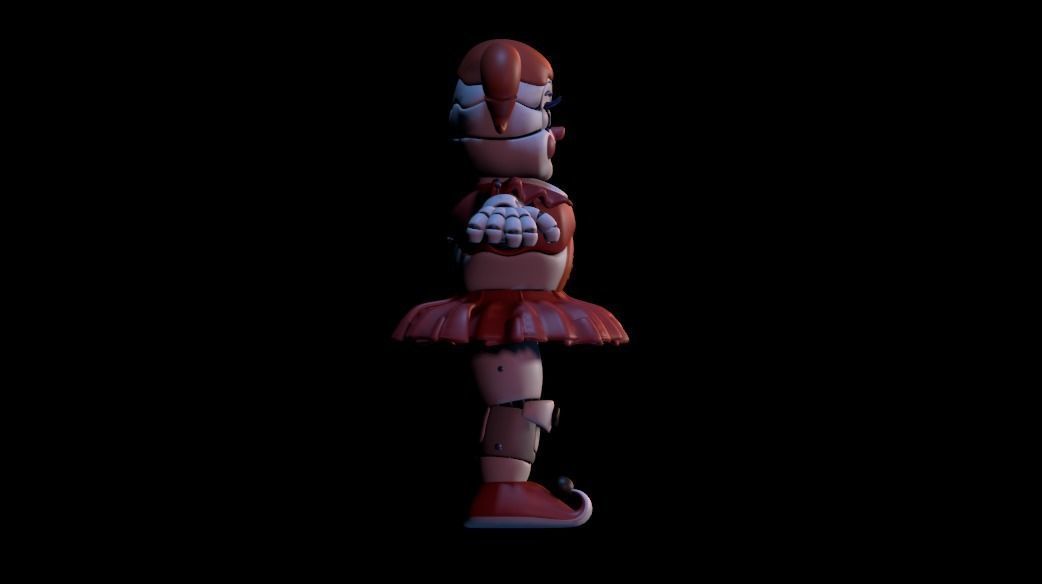 Circus Baby - Sister Location Low-poly 3D model_3