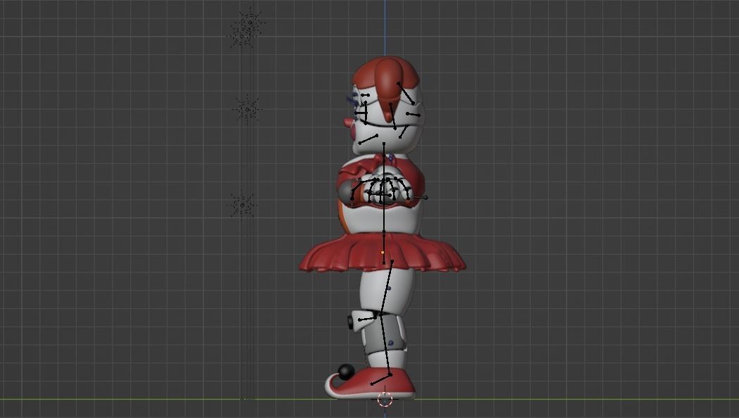 Circus Baby - Sister Location Low-poly 3D model_5