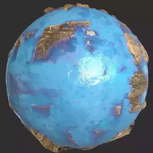Blue Sea Rocks Pbr 4k Texture