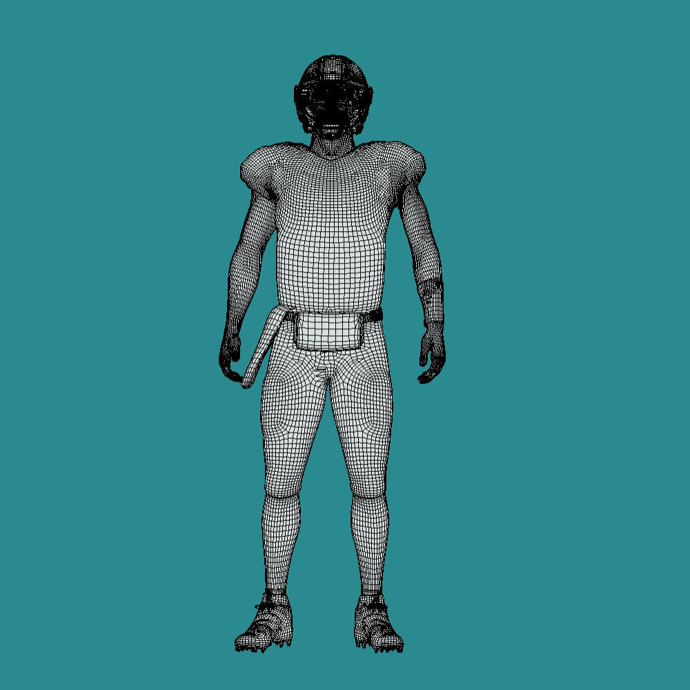 3D rigged Patrick Mahomes NFL 3D model_6