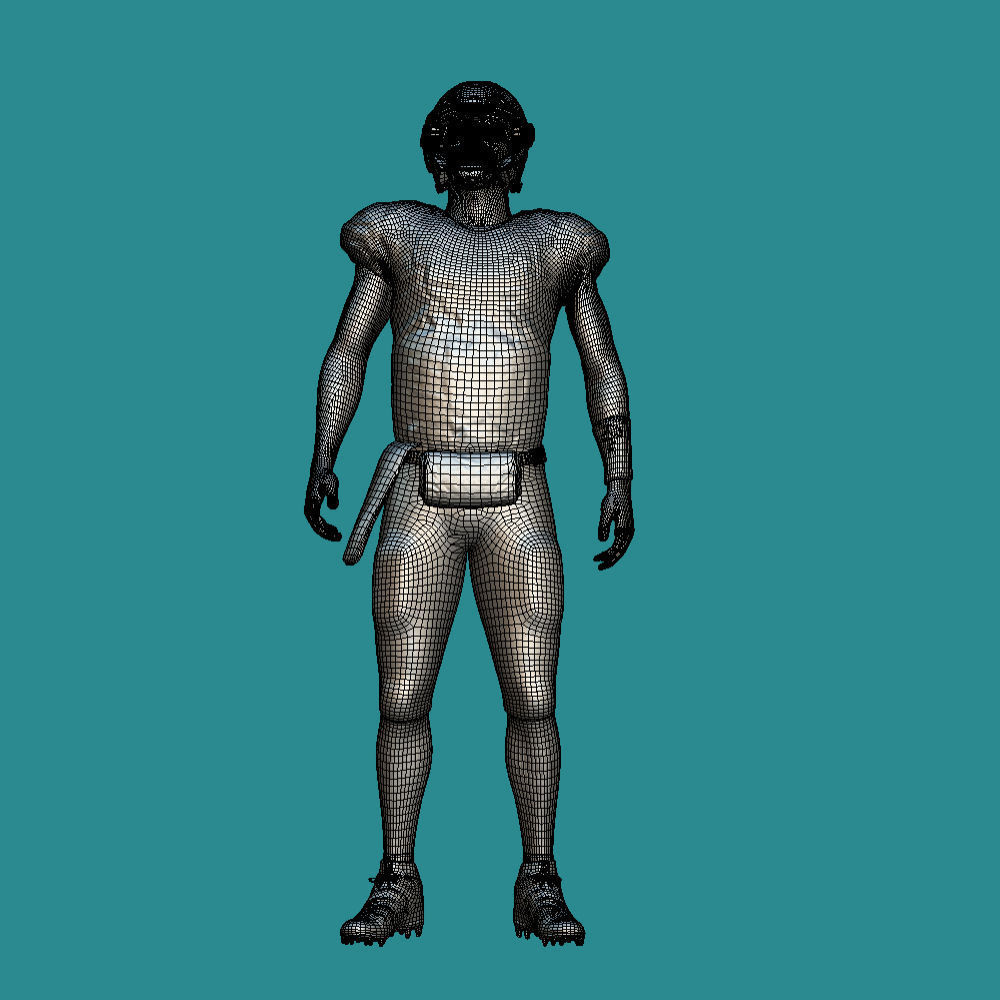 3D rigged Patrick Mahomes NFL 3D model_3