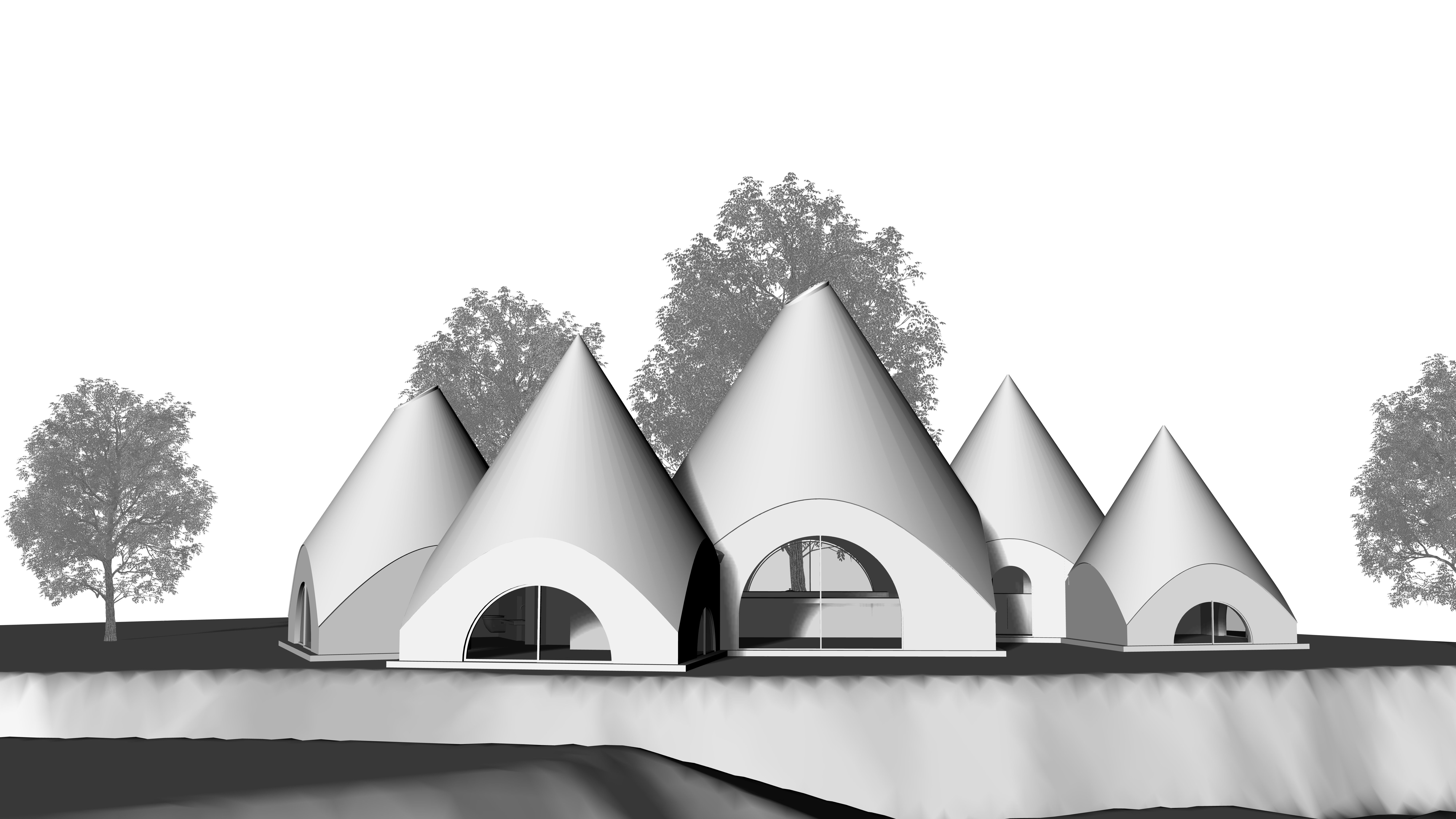 JIKKA HOUSE Issei Suma Rhino 3D Model 3D model_7