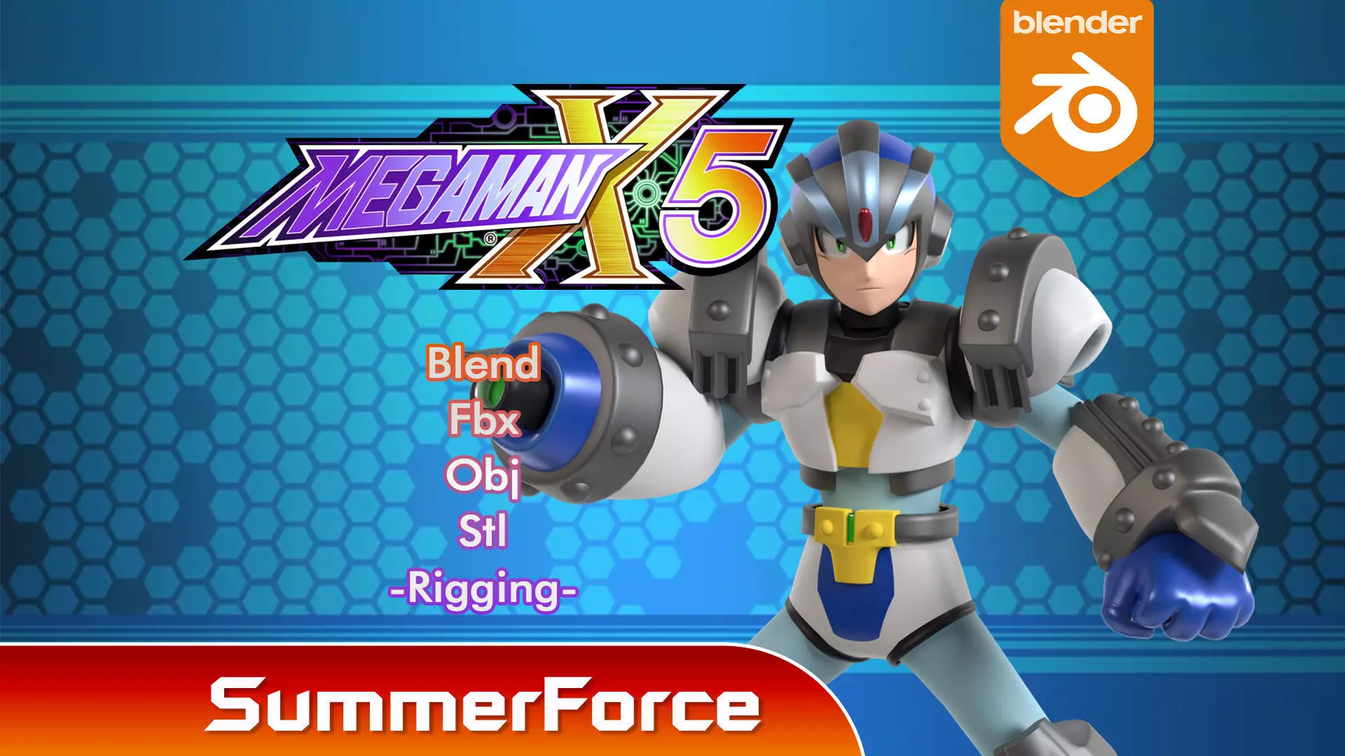 Megaman Gaea Armor - Mega Man X5 3D model_0