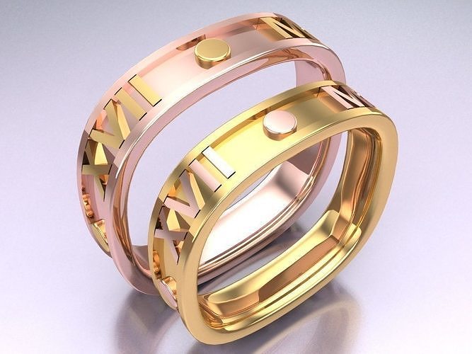 Wedding Rings - N113417 3D print model