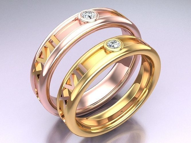 Wedding Rings - N115001 3D print model