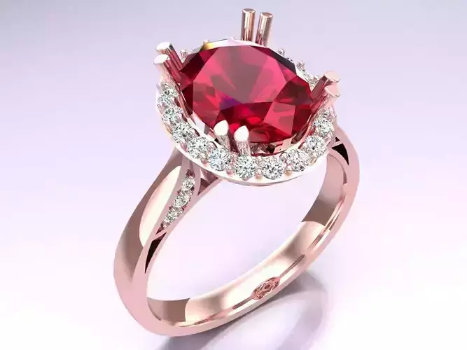 Oval stone ring - Womens  Rings - N115224