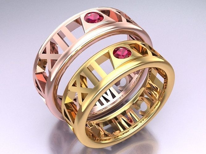 Wedding Rings - N115228 3D print model