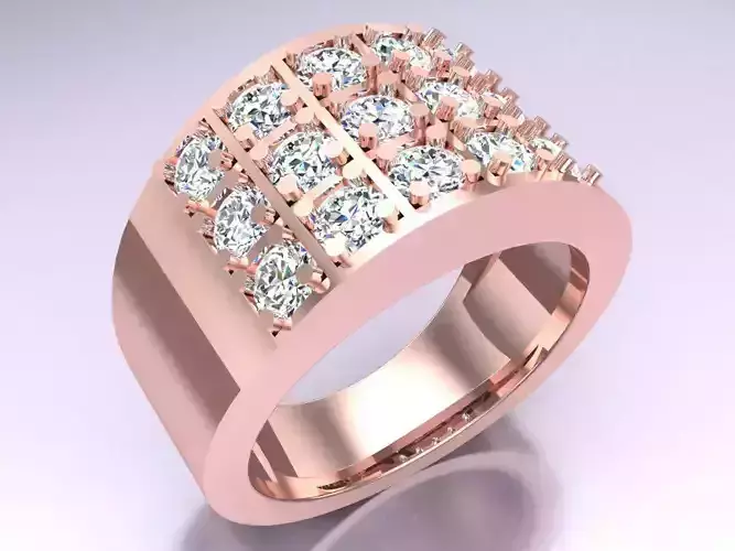 Diamond Ring - Mens Rings - N115236