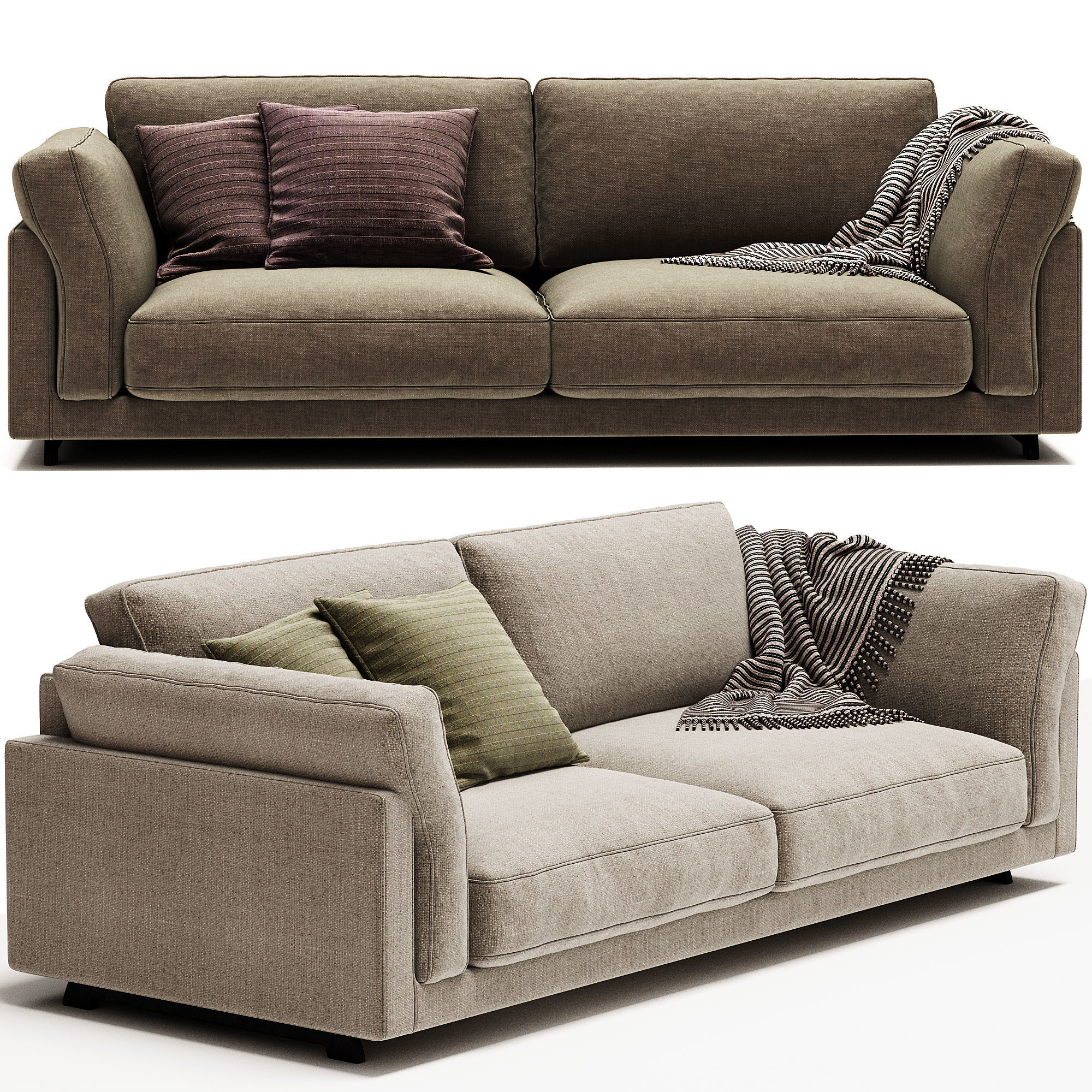 Sofa Cama Mezcla De Algodon Cesar 3D model_1