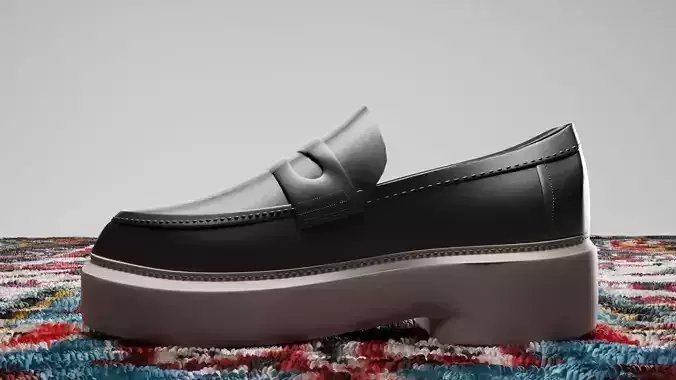 Elegant Contemporary Sneakers 3D Model