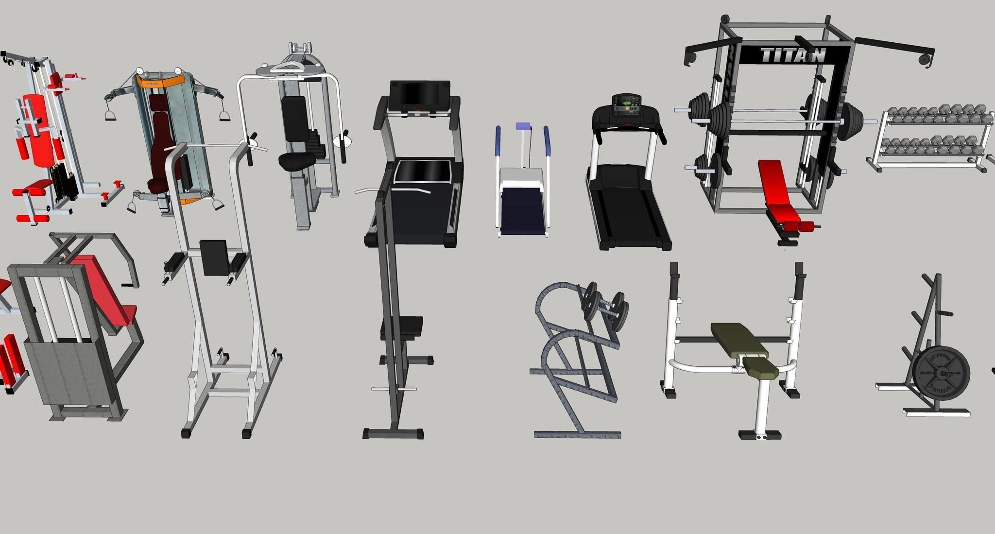 GYM ROOM 3D print model_4