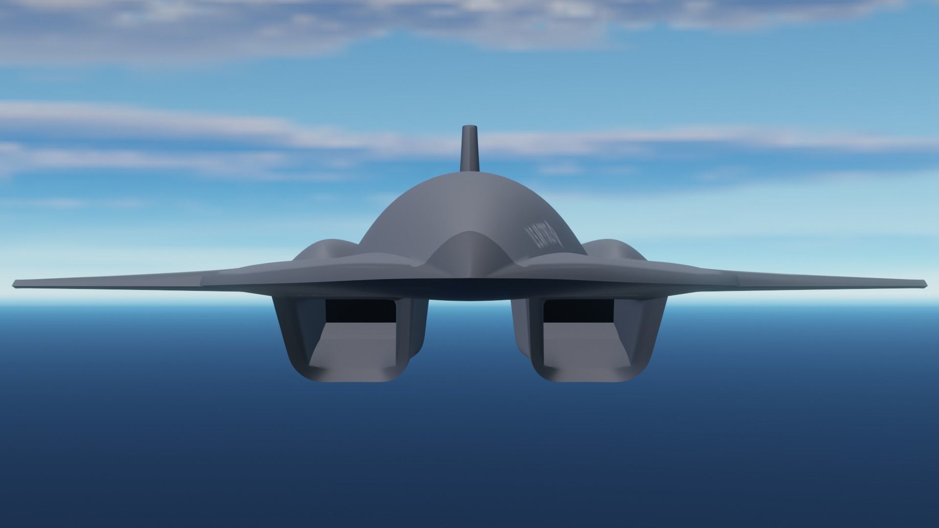 SR72 UAV Concept Low-poly 3D model_7