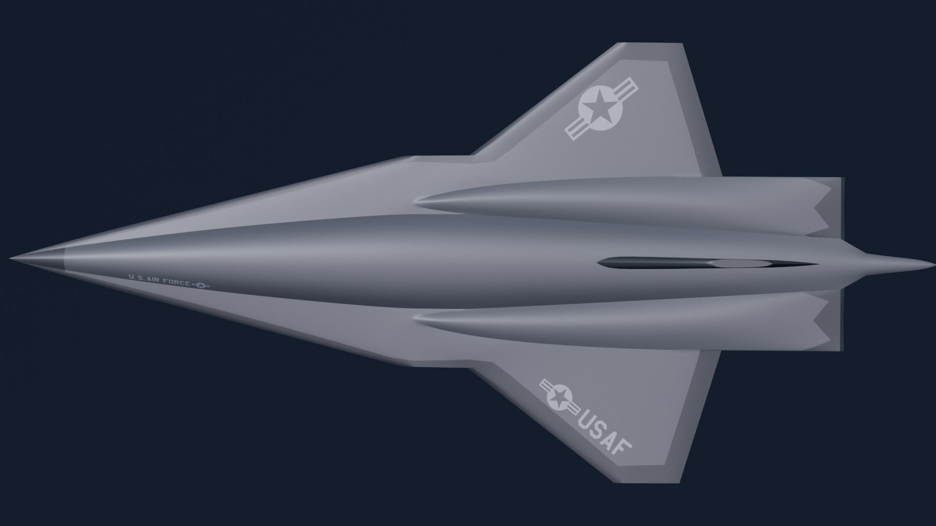 SR72 UAV Concept Low-poly 3D model_13