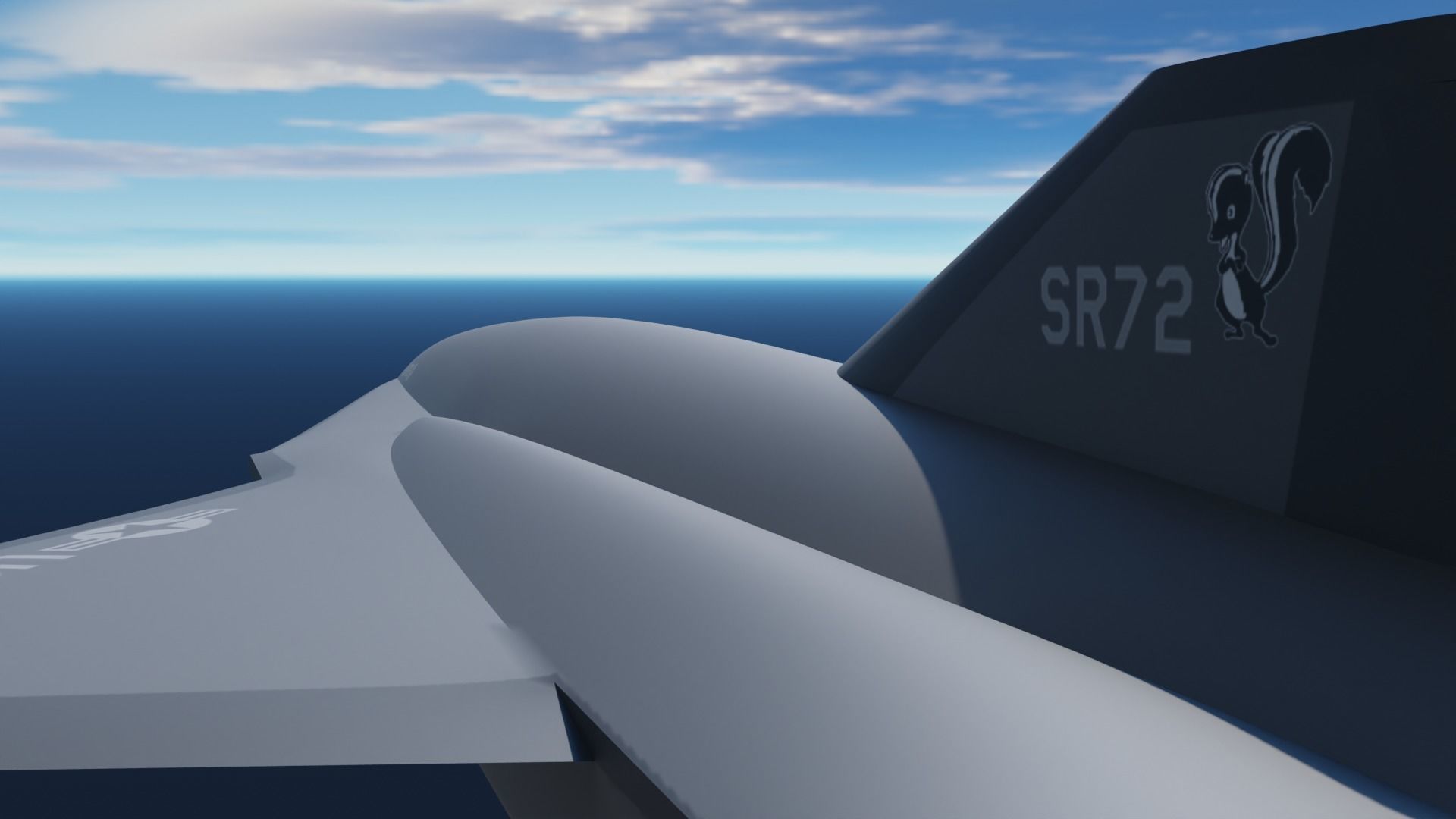 SR72 UAV Concept Low-poly 3D model_4