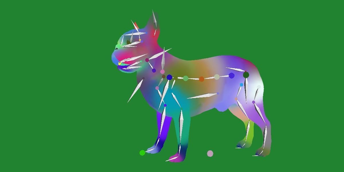 French Bulldog Breed Low-poly 3D model_16