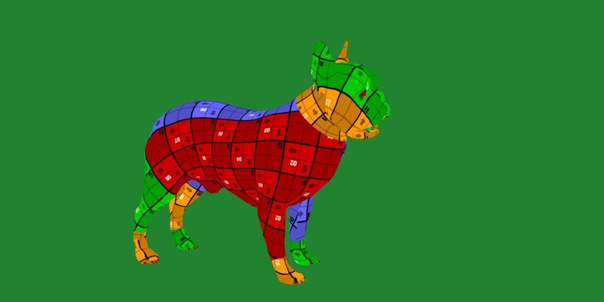 French Bulldog Breed Low-poly 3D model_9