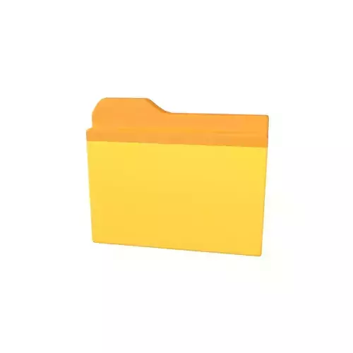 Folder Icon v1 001 Low-poly 3D model