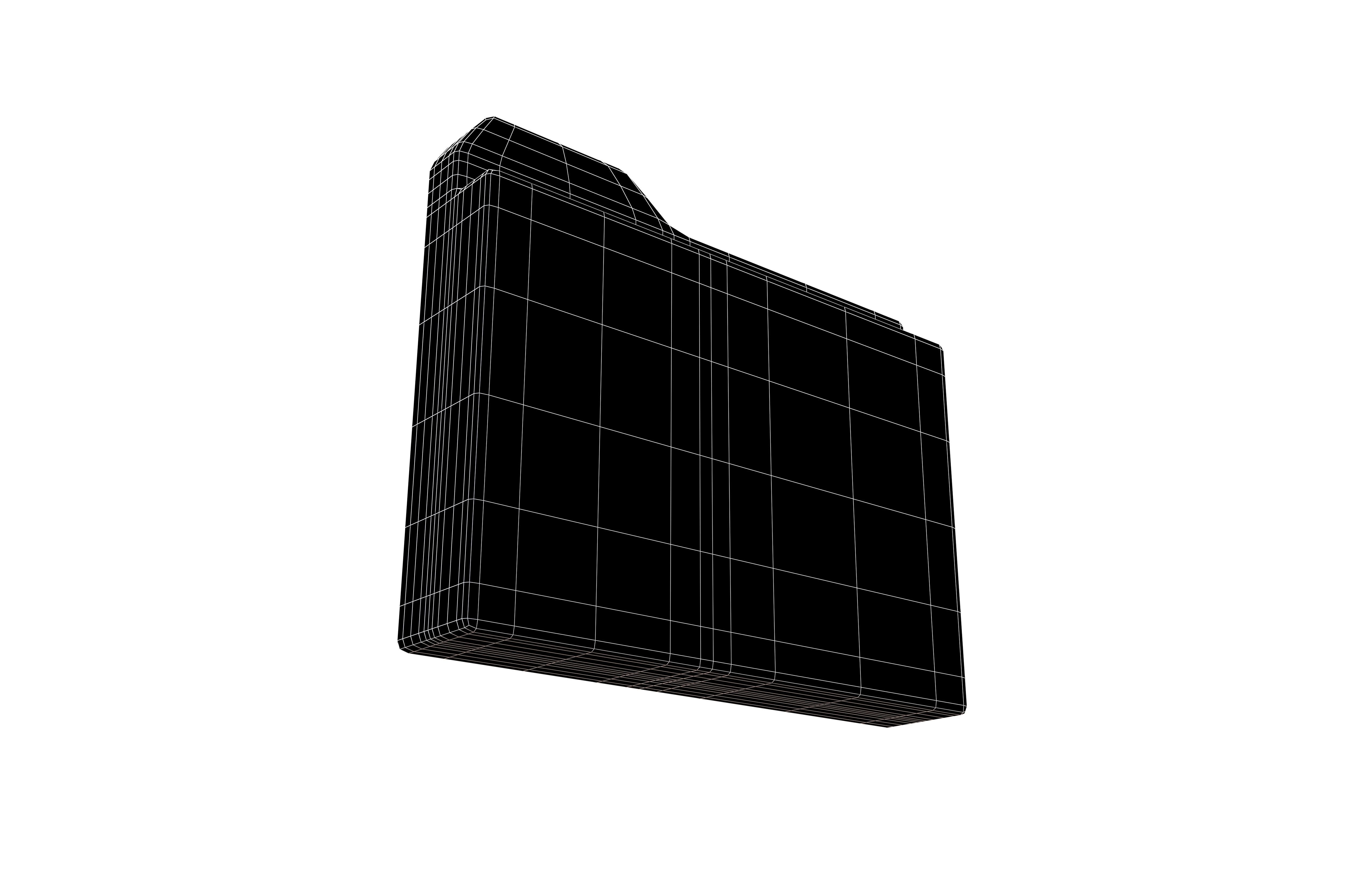 Folder Icon v1 003 Low-poly 3D model_7