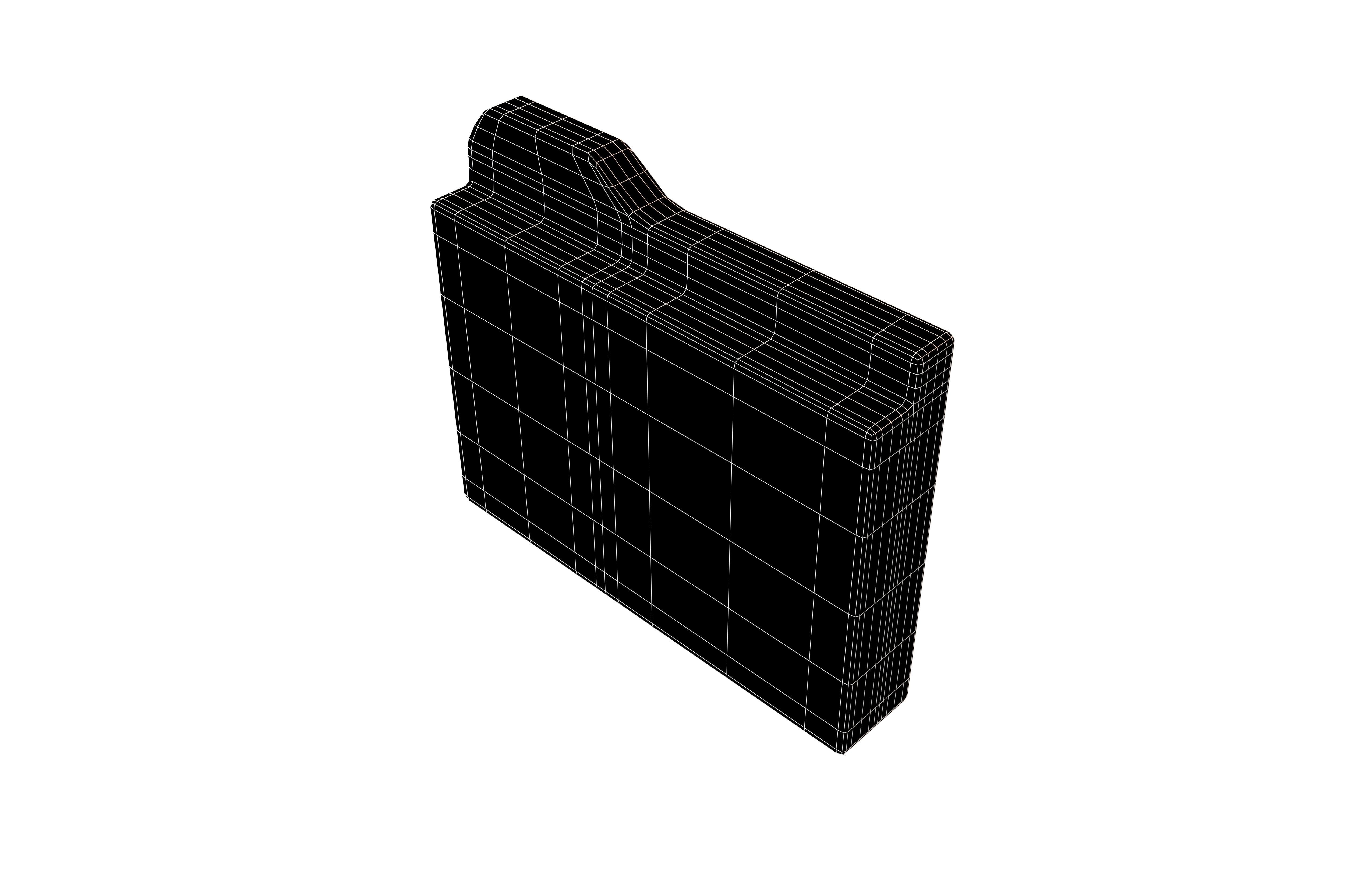 Folder Icon v1 003 Low-poly 3D model_5