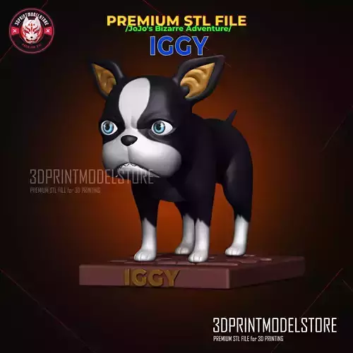 Jojos Bizarre Adventure Iggy 3D print model