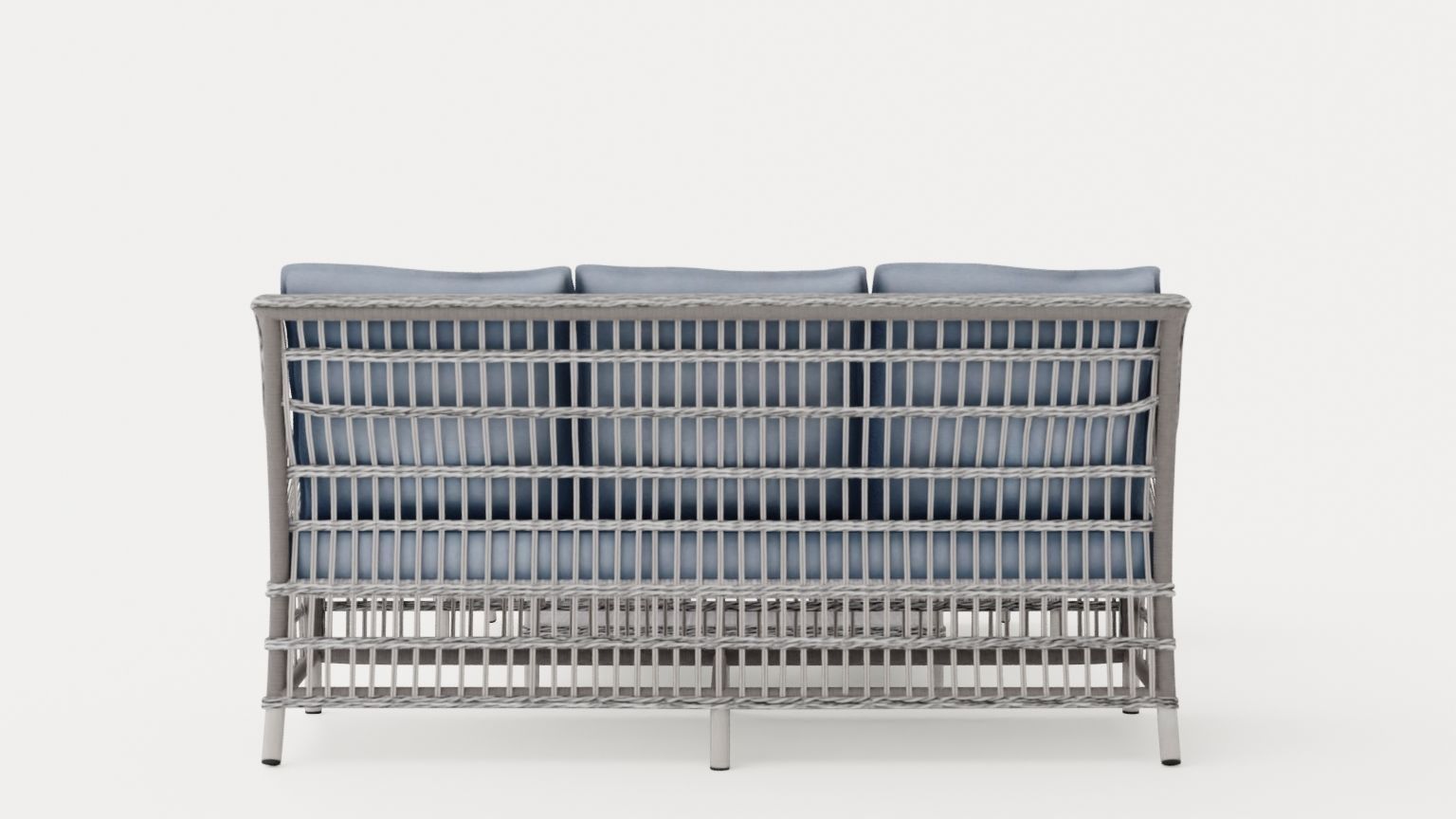 New England sofa set Low-poly 3D model_4