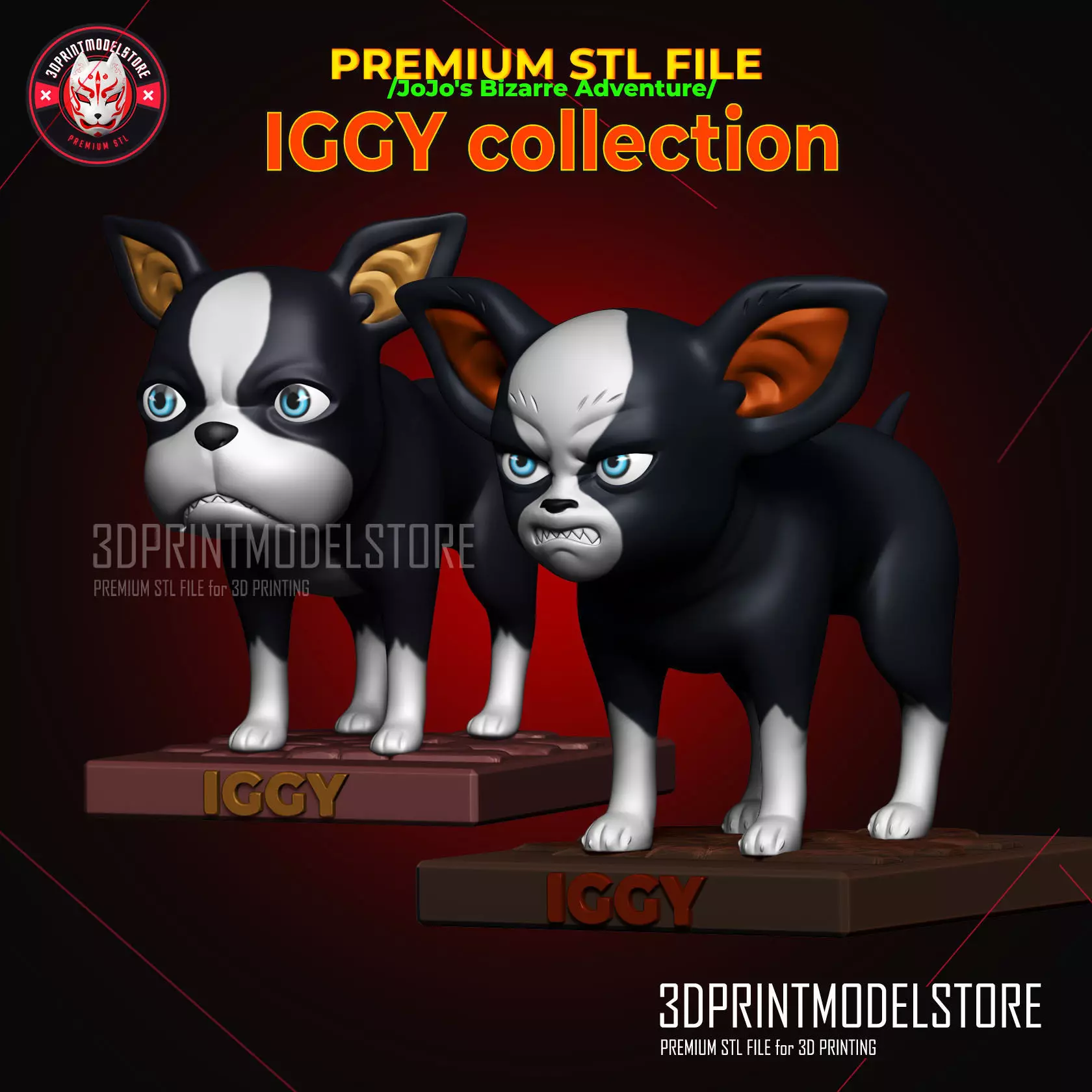 Iggy Jojo Bizarre Adventure  3D Model Collection_0