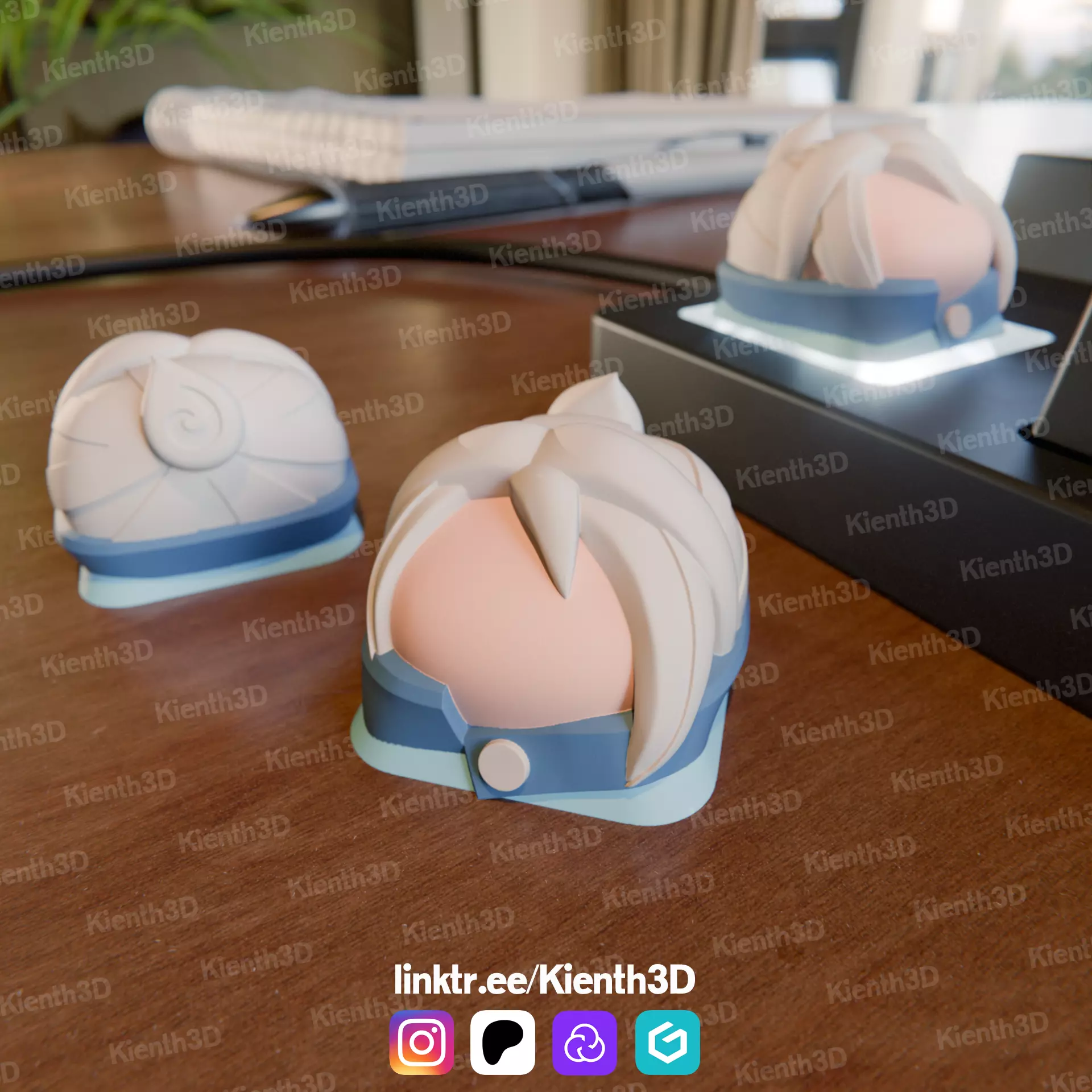 Jett Valorant Keycap 3D print model_0
