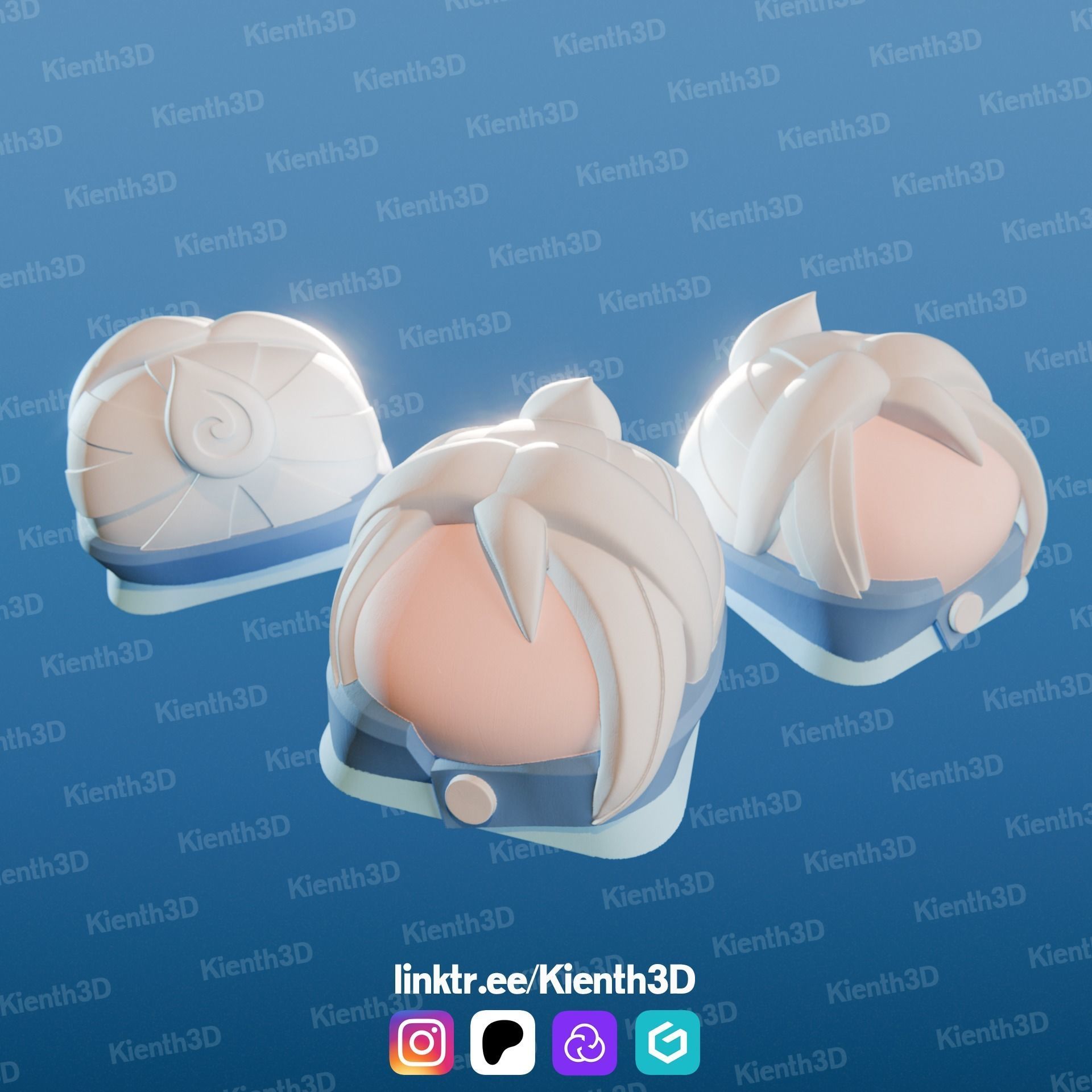 Jett Valorant Keycap 3D print model_4