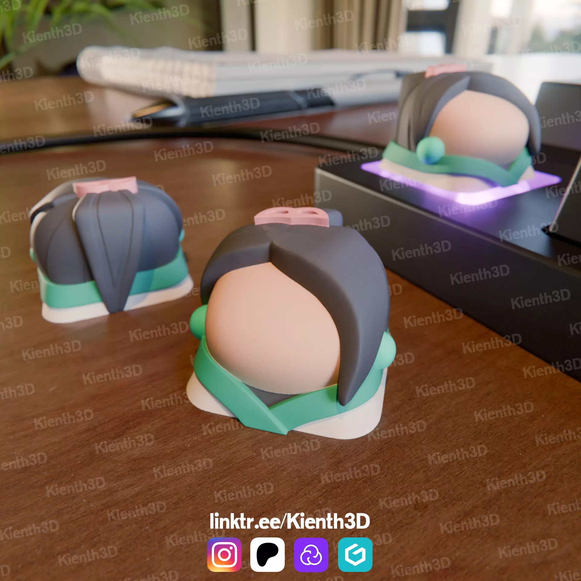 Sage Valorant Keycap 3D print model_0