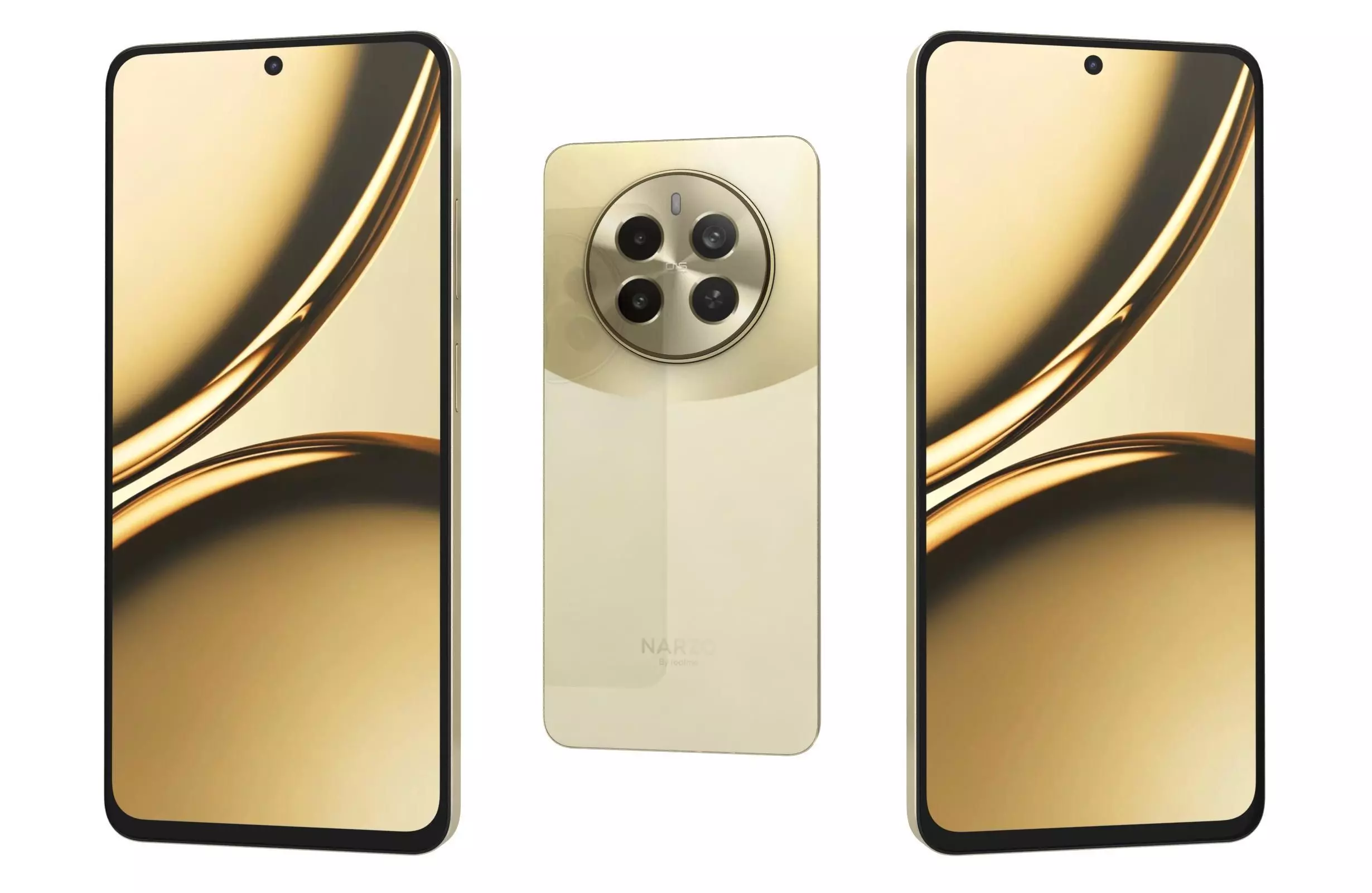 Realme Narzo 70 Pro Gold 3D model