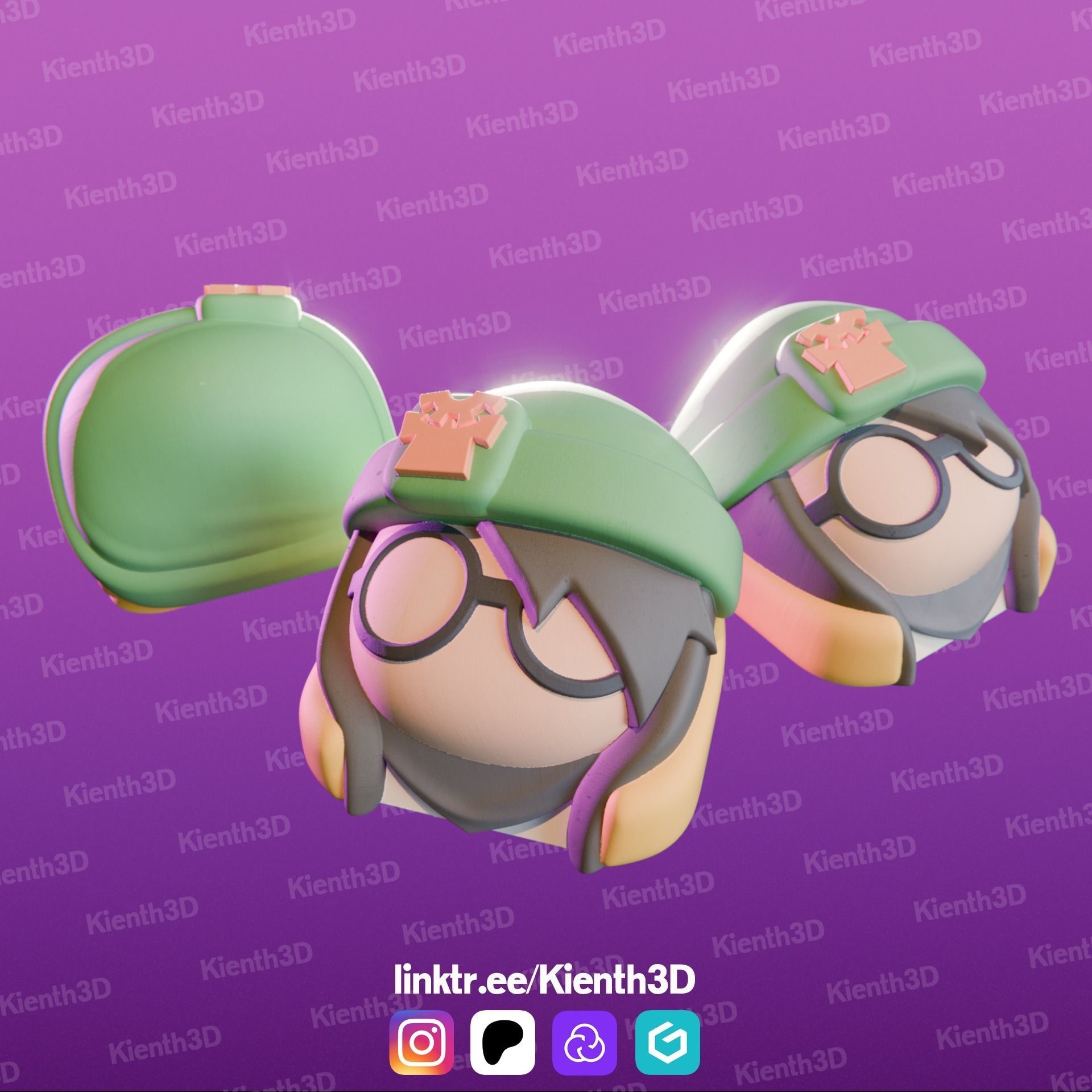 Killjoy Valorant Keycap 3D print model_4