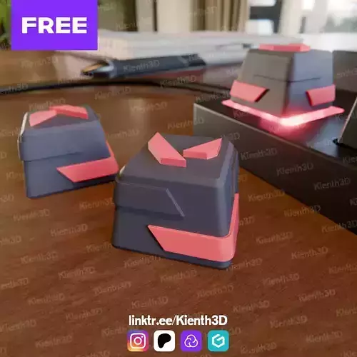 Valorant Logo Keycap Free 3D print model