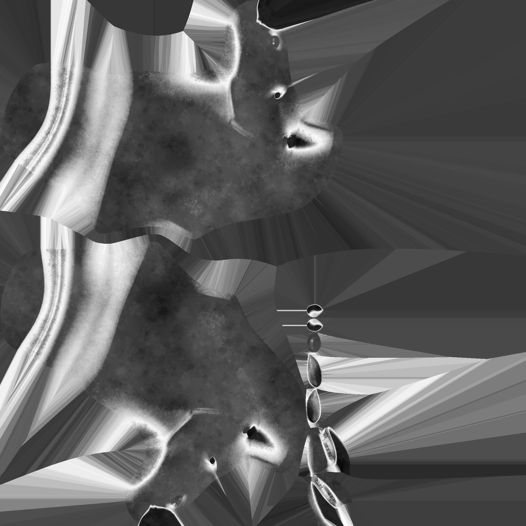 chess horse Low-poly 3D model_21