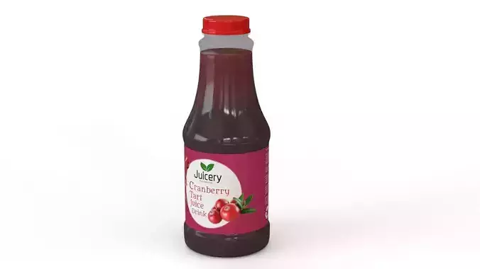 Cranberry tart juice drink bottle