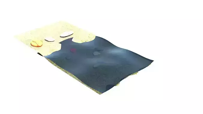 Beach 3D model