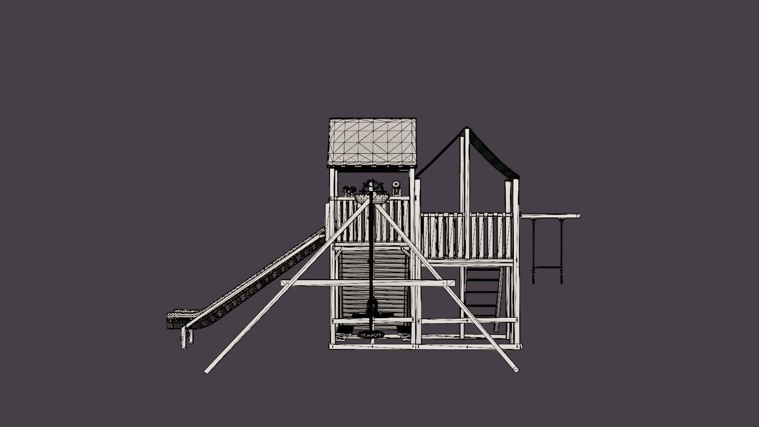 King Kong Clubhouse Pkg II Low-poly 3D model_7
