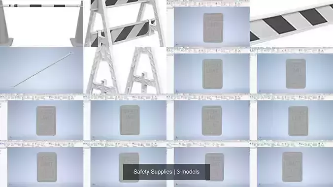 Safety Supplies 3D Model Collection