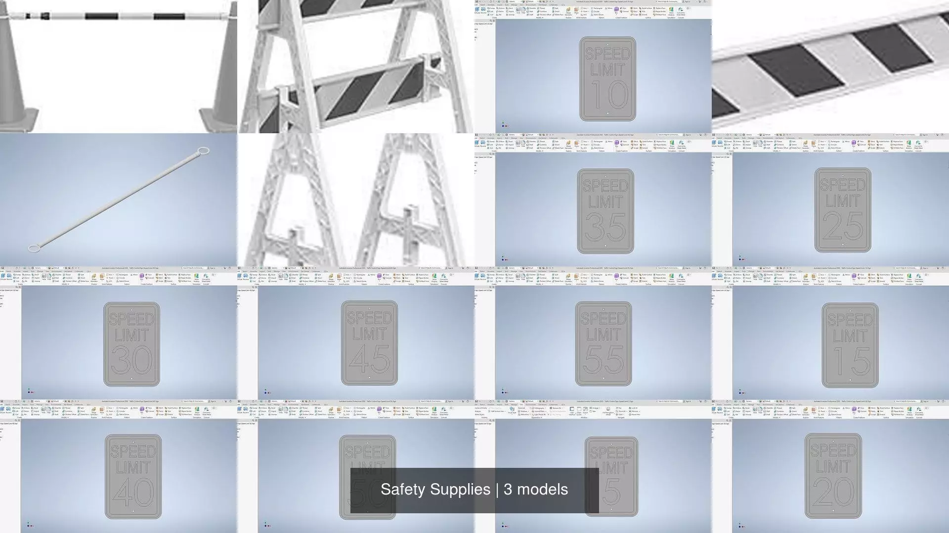 Safety Supplies 3D Model Collection_0