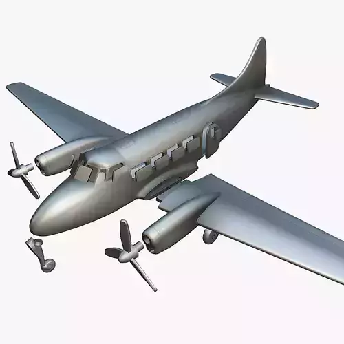 de Havilland DH-104 Dove - 3D Printable Model 3D print model