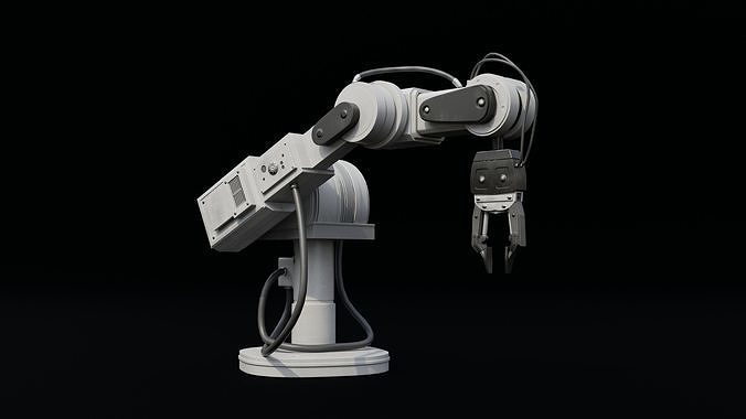 Mechanical arm Low-poly 3D model