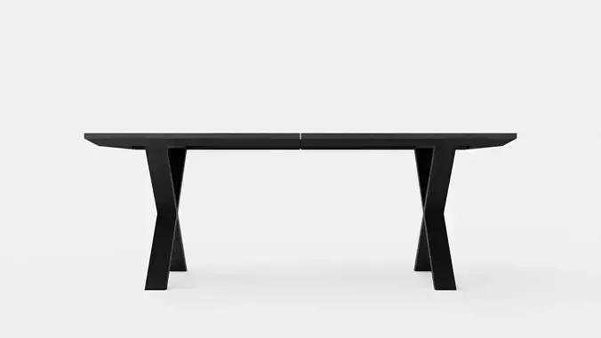Somerset dining table with cross legs 200