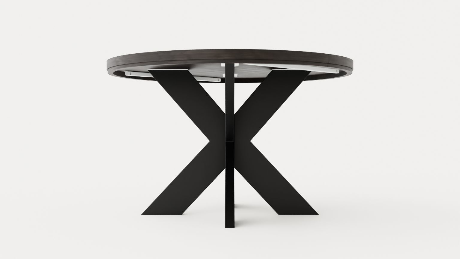 Somerset dining table round Low-poly 3D model_1